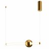Złota Lampa Wisząca LED O-LINE 63cm Mirror Gold 12W Step into Design ST-1688S